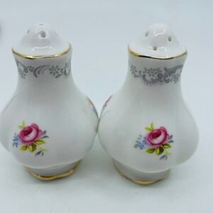 Royal Albert Tranquility Salt and Pepper Shakers, Made in England